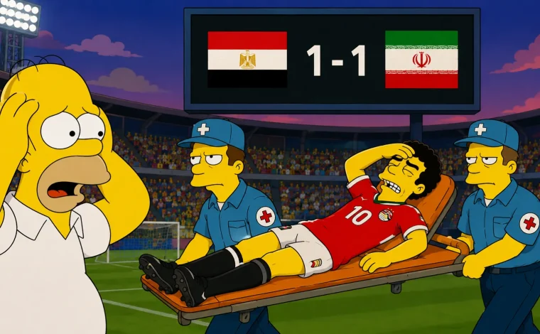 حقيقة صادمة.. هل تنبأ "ذا سيمبسون" بنتيجة مصر وإيران في كأس العالم 2026؟!